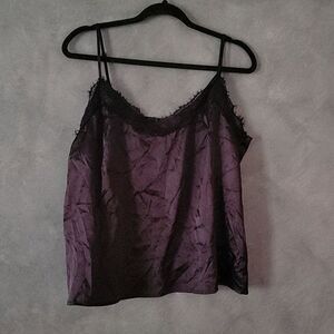Satin lace camisole